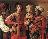 Georges De La Tour Canvas Paintings - Fortune Teller